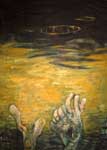 Abendwurzeln, 2003, Öl auf Leinwand, 100 x 70 cm