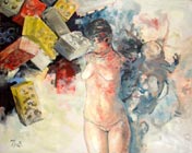 Fashion Victim, 2008, MT auf Leinwand, 120 x 150 cm