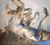 Luzifer, 2003, Öl auf Leinwand, 40 x 45 cm
