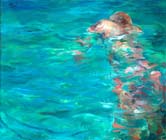 Schwimmer 1, 2006, Öl auf Leinwand, 60 x 70 cm