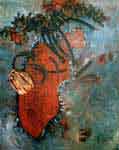 WEISSE LINIE, 2001, Öl auf Leinwand, 120 x 100 cm