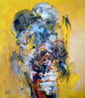"Zusammenhänge", 2011, MT/LW, 80 x 70 cm